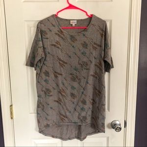 Lularoe XS gray Irma top
